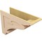 Ekena Millwork 12"W x 36"D x 24"H Classic Mayflower Rough Cedar Woodgrain TimberThane Corbel, Primed Tan CORUR12X36X24MAYRCPR - alternate 5